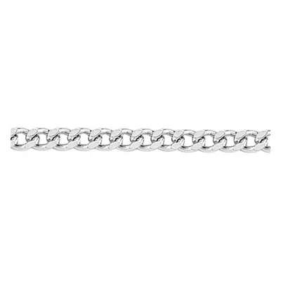 (20) Jewelco London Rhodium Plated Sterling Silver Fine Curb Pendant Chain Necklace 1.8mm