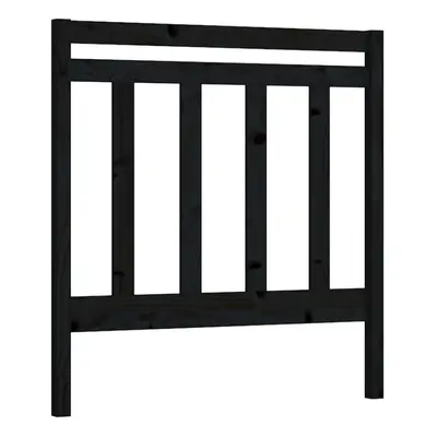 (Black) vidaXL Solid Wood Pine Bed Headboard Home Furniture Multi Colours Multi Sizes