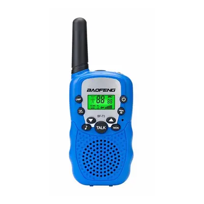 (Blue) 2Pcs Radio Walkie Talkie UHF462-467MHz Channel Two-Way Radio Transceiver Built-in Flashli