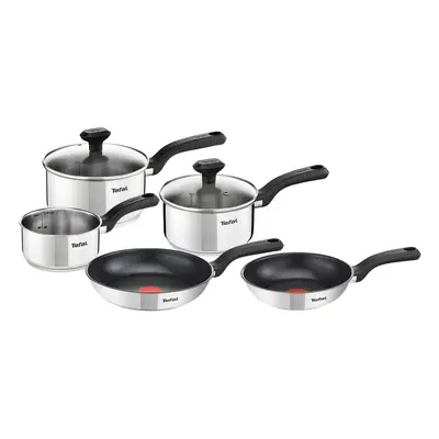 Tefal Comfort Max Stainless Steel Cookware Set, Pieces - Silver