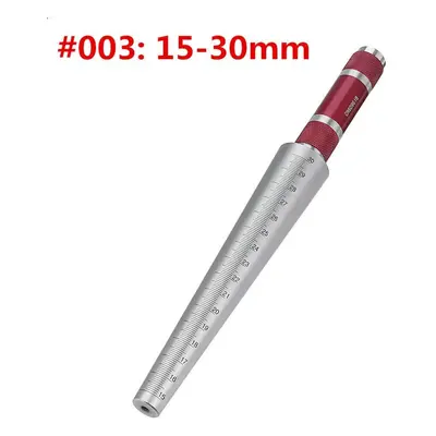 (#002:3-15mm) 1-45mm Cone Feeler Taper Aperture Gauge Steel Round Hole Tapered Ruler