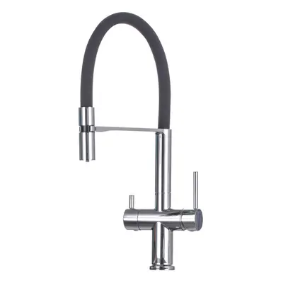 Nes Home Whitacre Modern Kitchen Sink Mixer Tap With Pull Out Swivel Spout