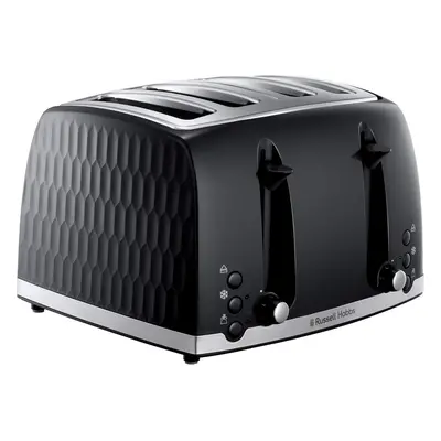 Russell Hobbs Honeycomb Slice Toaster (Independent & Extra wide slots with high lift, Browning l