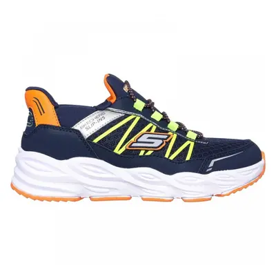 (9.5 (Children's)) Turbo Tread | Navy/Orange | Childrens Slip Ins Trainers