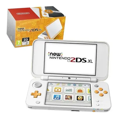 New Nintendo 2DS Handheld Console - White and Orange - Nintendo 3DS