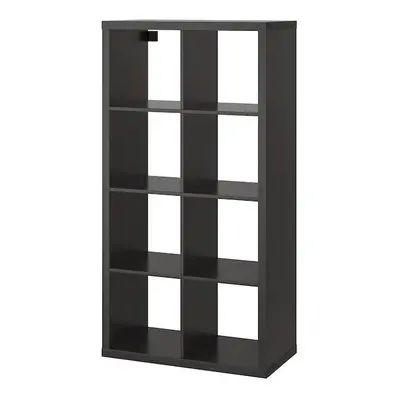 IKEA KALLAX Shelving unit, black-brown77x147 cm