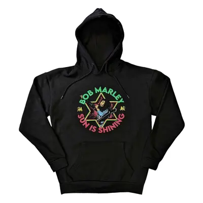 (M, Black) Bob Marley Unisex Adult Sun Is Shining Hoodie