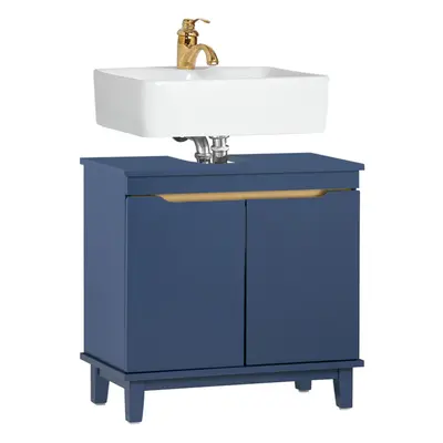 SoBuy BZR113-B, Navy Blue Under Sink Cabinet Bathroom Vanity Unit