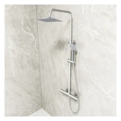 AICA Thermostatic Shower Mixer Chrome&Matte Double Head Set