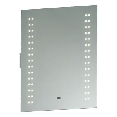 IP44 LED Bathroom Mirror 60cm x 50cm Vanity Light Shaver Socket & Motion Switch