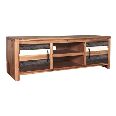 vidaXL Solid Acacia Wood TV Cabinet 120x35x40cm Entertainment HiFi Stand Unit