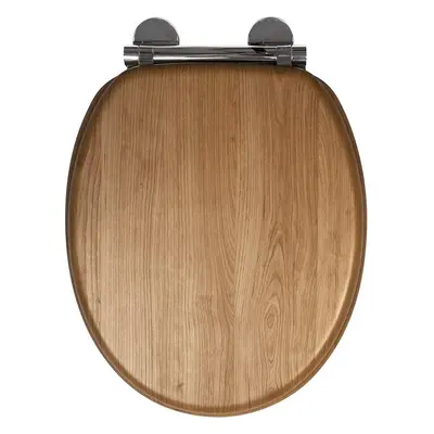 Croydex WL605076H Toilet Seat, Light Oak Effect, One Size