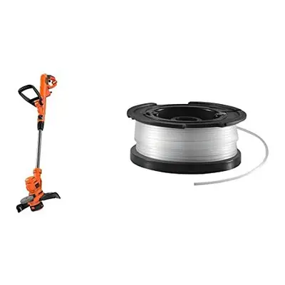 BESTA530-GB BESTA530 Corded Strimmer, W, V, cm & BLACK+DECKER Spool and Line m for Reflex Strimm