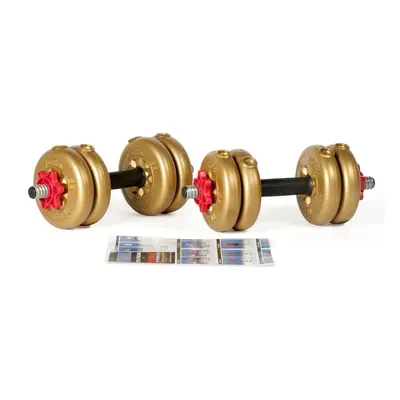 York 11kg Dumbbell Set Adjustable Home Weight Lifting