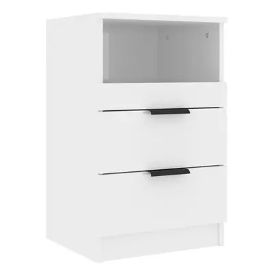 (high gloss white, 1) vidaXL 1/2x Bedside Cabinet Engineered Wood Home End Side Table Multi Colo