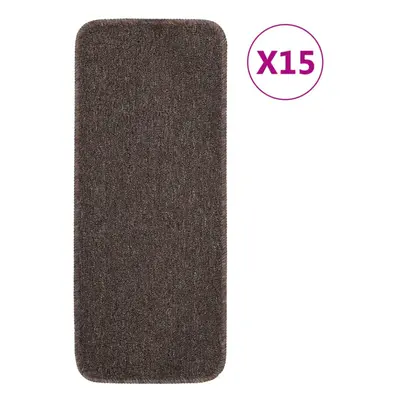 (brown, x cm) vidaXL 15x Anti Slip Stair Mats Rug Rectangular Multi Colours 60x25/75x20cm