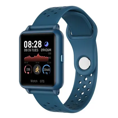 (Blue) Rollme S06 Sports Bracelet With Thermometer 1.3inch Sleep Heart Rate Blood Pressure Oxyge