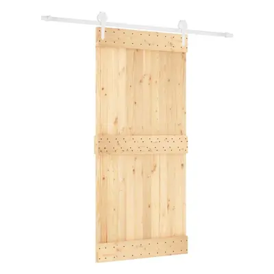 vidaXL Sliding Door with Hardware Set Interior Door Barn Door Solid Wood Pine