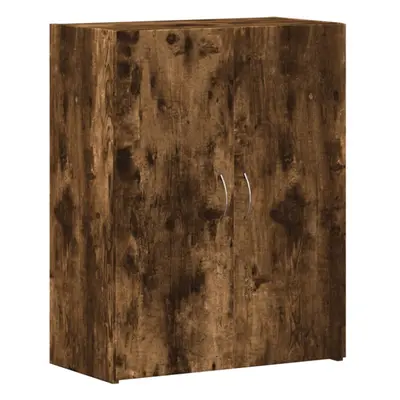 vidaXL File Cabinet File Storage Filing Cabinet Smoked Oak Engineered Wood