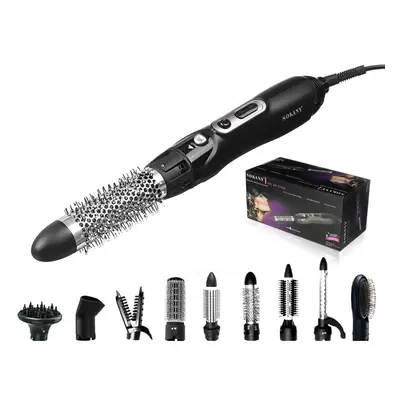 9-in-1 Electric Hair Dryer Hot Air Brush Comb Styling Curling Hairdryer Salon