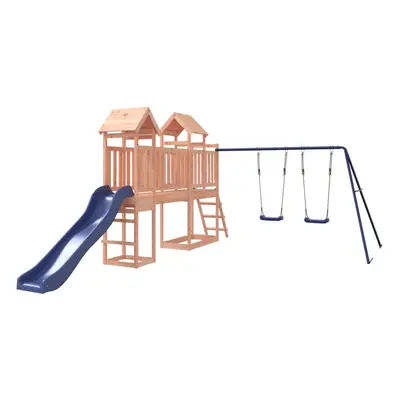 (Solid douglas wood) vidaXL Outdoor Playset Wooden Playground Set Kids Swing Set Solid Wood Doug