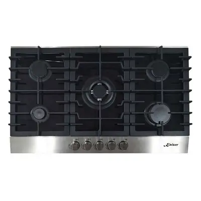 Kaiser Avantgarde Pro Gas Hob | 86cm Burner Black & Silver Cooktop