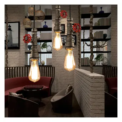 Pendant Tube Iron Ceiling Lamp Hanging Chandelier Light