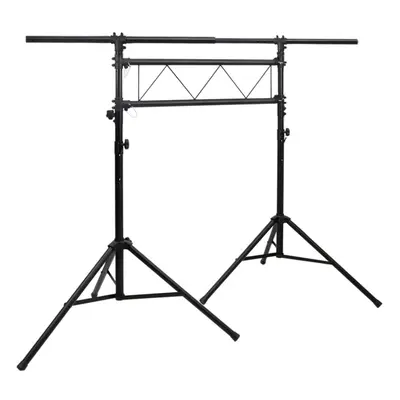 (238 x x (180-300) cm) vidaXL Light Stand Black Steel Lighting Bridge Truss Tripod Stand Multi S