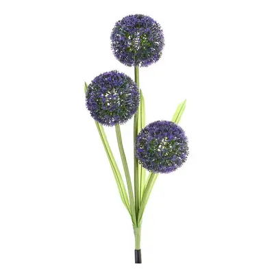 (Purple) Dandelion LED Optical Fiber Solar Power Outdoor Light Lamp