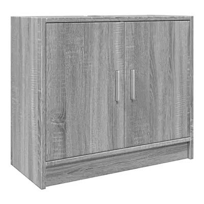 vidaXL Sink Cabinet Vanity Unit Storage Cupboard Grey Sonoma Engineered Wood