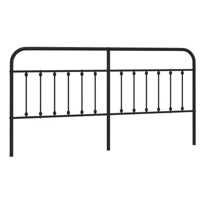 (black, cm) vidaXL Metal Headboard Bed Header Bed Headboard Black Headboard Black cm