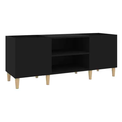 (black, x x cm) vidaXL Record Cabinet Office Vinyl Storage Cabinet Sideboard Engineered Wood