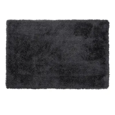 Shaggy Area Rug x cm Black CIDE