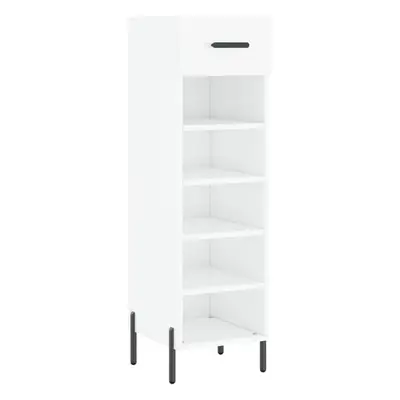 (high gloss white) vidaXL Shoe Cabinet Shoe Storage Shelf Shoe Rack Grey Sonoma Engineered Wood