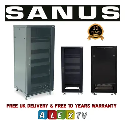 SANUS 55" Tall AV Rack 27U Component Series CFR2127 for Home Theatre Pre Built