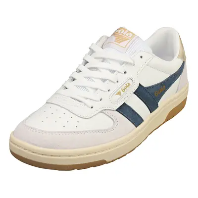 Gola Hawk Womens Casual Trainers in White Navy - UK