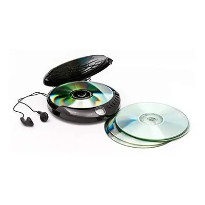 GPO Personal CD Player - Tracks Programmable Memory, LCD Display, Anti-Shock Protection, Earphon