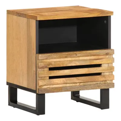 (rough mango wood, pcs) vidaXL Bedside Cabinets Nightstand Bed Side Table pcs Solid Wood Acacia