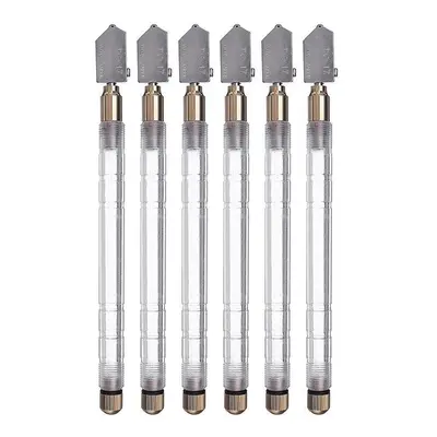 6Pcs TOYO Glass Cutter TC-17 Plastic Handle Straight Cutting Tool Self-oiling