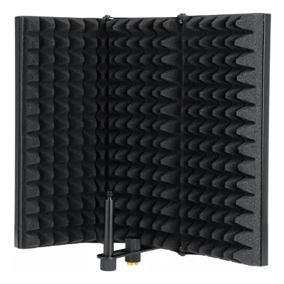 3 Plate Adjustable Foldable Microphone Isolation Shield Studio Recording