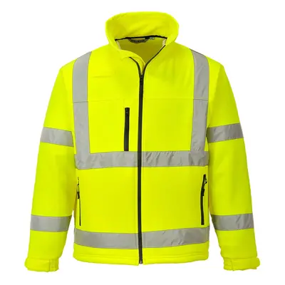 (Yellow, XL) Portwest Hi-Vis Classic Softshell Jacket