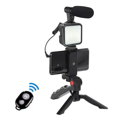 Vloggging Kits Professional Photography Set with microphone LED Fill Light Tripod Cell Phone Hol