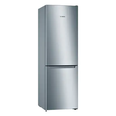 Bosch Serie KGN33NLEAG 60/40 Frost Free Fridge Freezer - Stainless Steel Effect