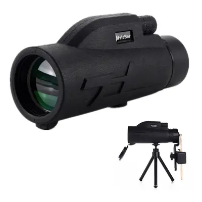 12X22 High Power Telescope HD Optic BAK4 Prism Monocular with Smartphone Holder & Tripod For Mob