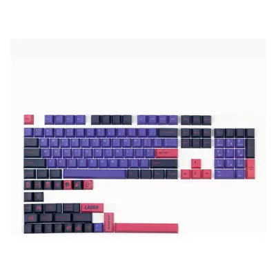 132 Keys Purple&Pink PBT Keycap Set Cherry Profile Five-Sided Sublimation Custom Keycaps for Mec