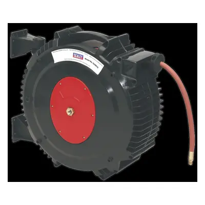 Retractable Air Hose Reel 15m Ø13mm ID Rubber Hose