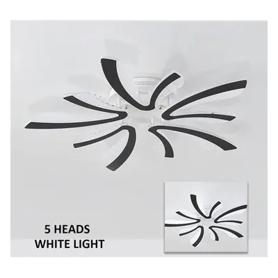 (5 heads-white light) 24/40W 85V-265V LED Ceiling Light Pendant Lamp Dimmable Remote Hallway Liv