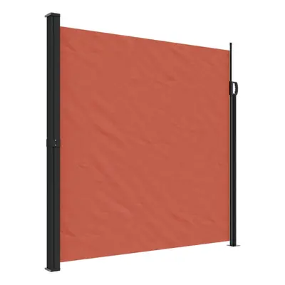 (terracotta, x cm) vidaXL Retractable Side Awning Outdoor Privacy Screen Balcony Sunshade Shelte