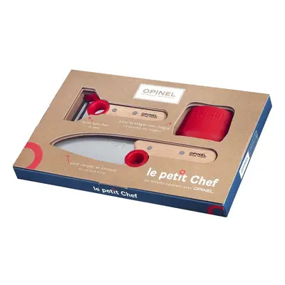 Opinel Le Petit Chef Finger Guard Kitchen Knife and Peeler Set