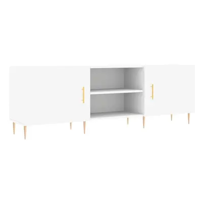 (white) vidaXL TV Cabinet TV Console Sideboard Media Console White Engineered Wood